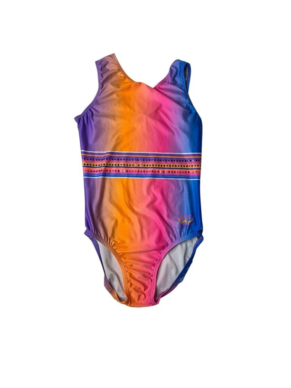 GK Simone Gymnastics Leotard Rainbow Size Adult Medium